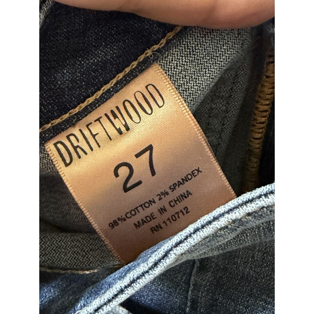 Driftwood Farrah Sailor Flare Jeans Blue Medium Wash Button Front High Rise 27 - Picture 8 of 12